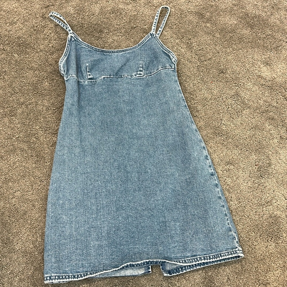 Denim mini dress size small